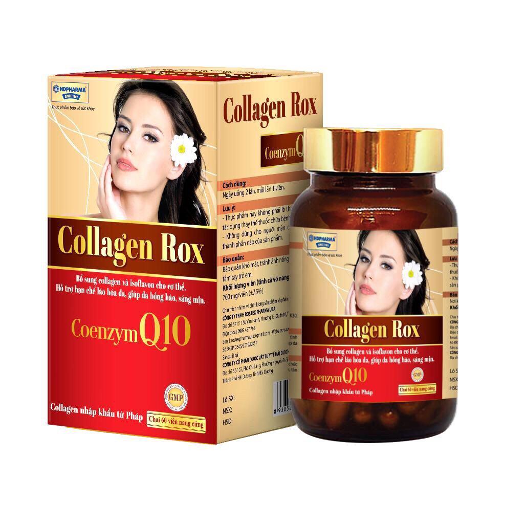 Collagen Rox Coenzym Q10 HD Pharma (C/60v) (Đỏ)