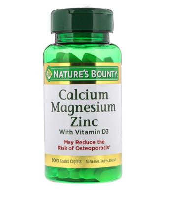 Viên Uống Nature's Bounty Calcium Magnesium Zinc (C/100v)