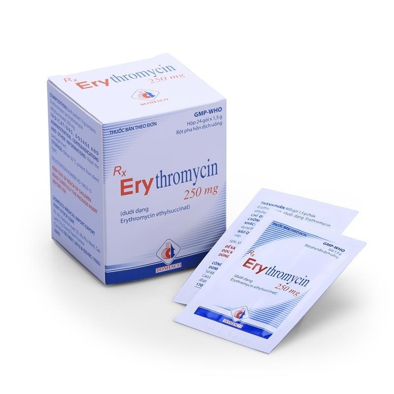 Erythromycin 250mg Domesco (H/24gói)