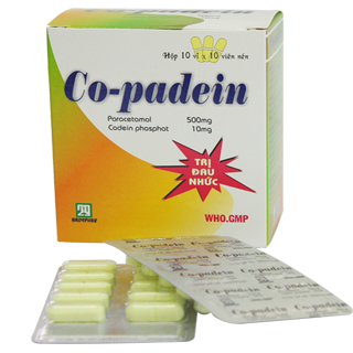 Co-Padein (Paracetamol, Codein) Nadyphar (H/100v)