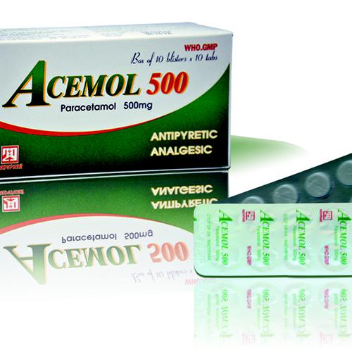 Acemol (Paracetamol) 500mg Nadyphar (H/100v)