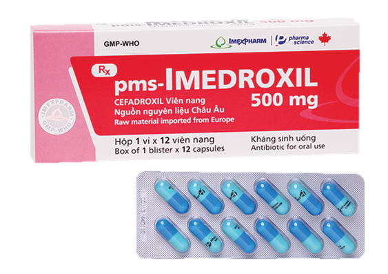 Pms-Imedroxil (Cefadroxil) 500mg Imexpharm (H/12v)