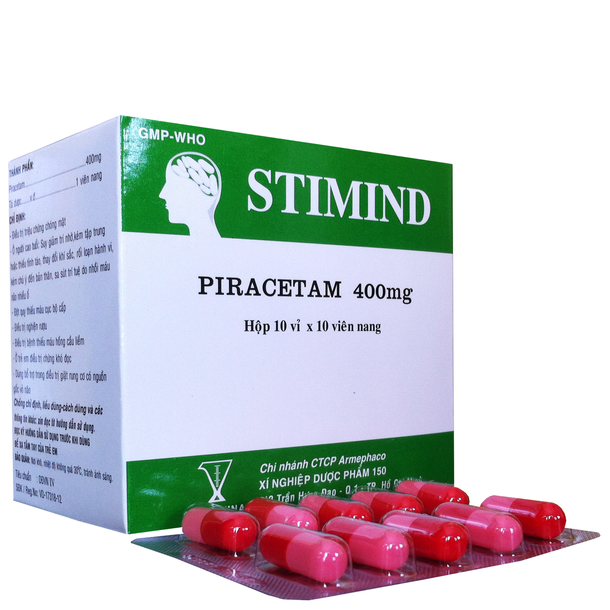 Stimind (Piracetam) 400mg Armephaco (H/100v)