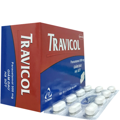 Travicol 500 (Paracetamol) TV.Pharm (H/100v)