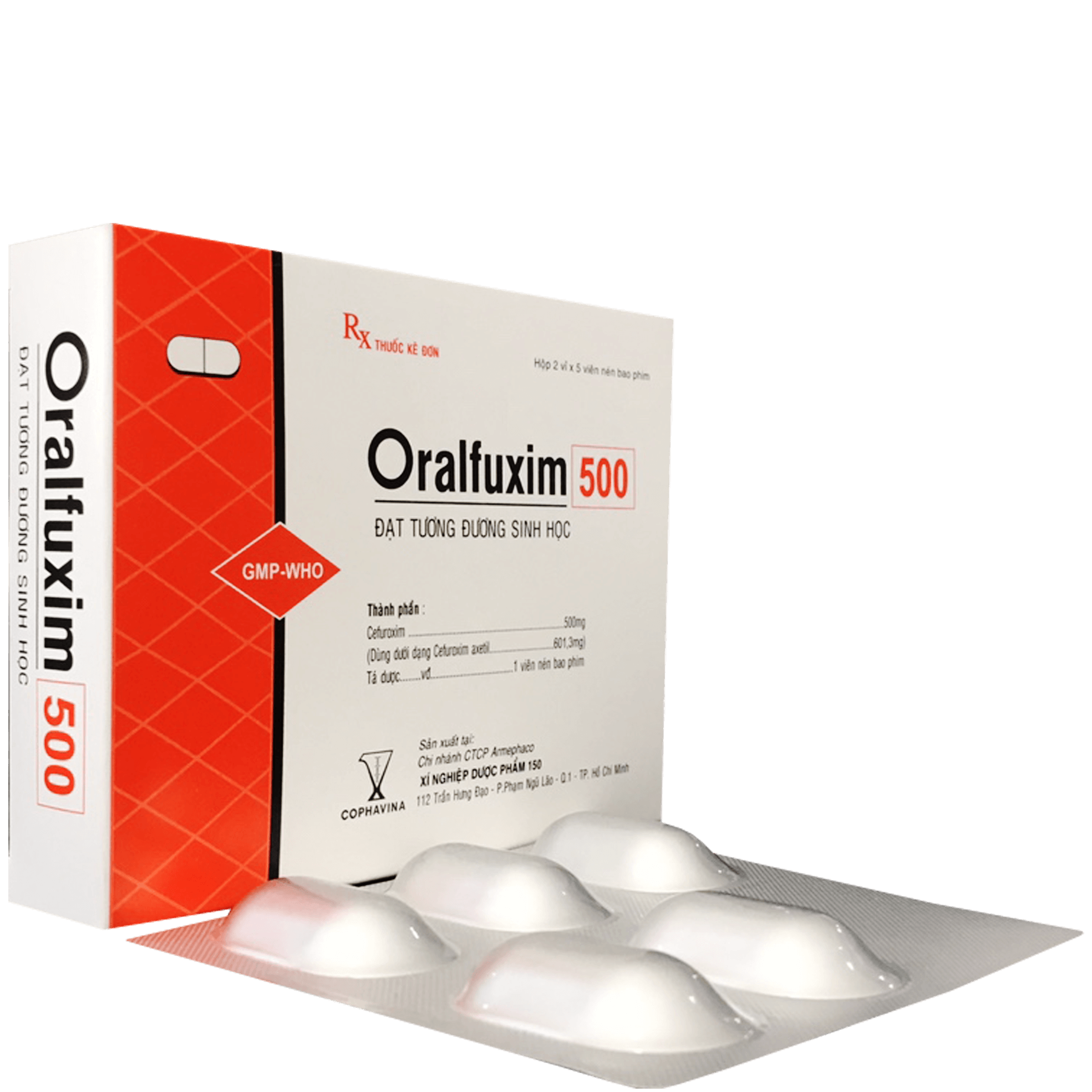 Oralfuxim 500 (Cefuroxim) Armephaco (H/20v)