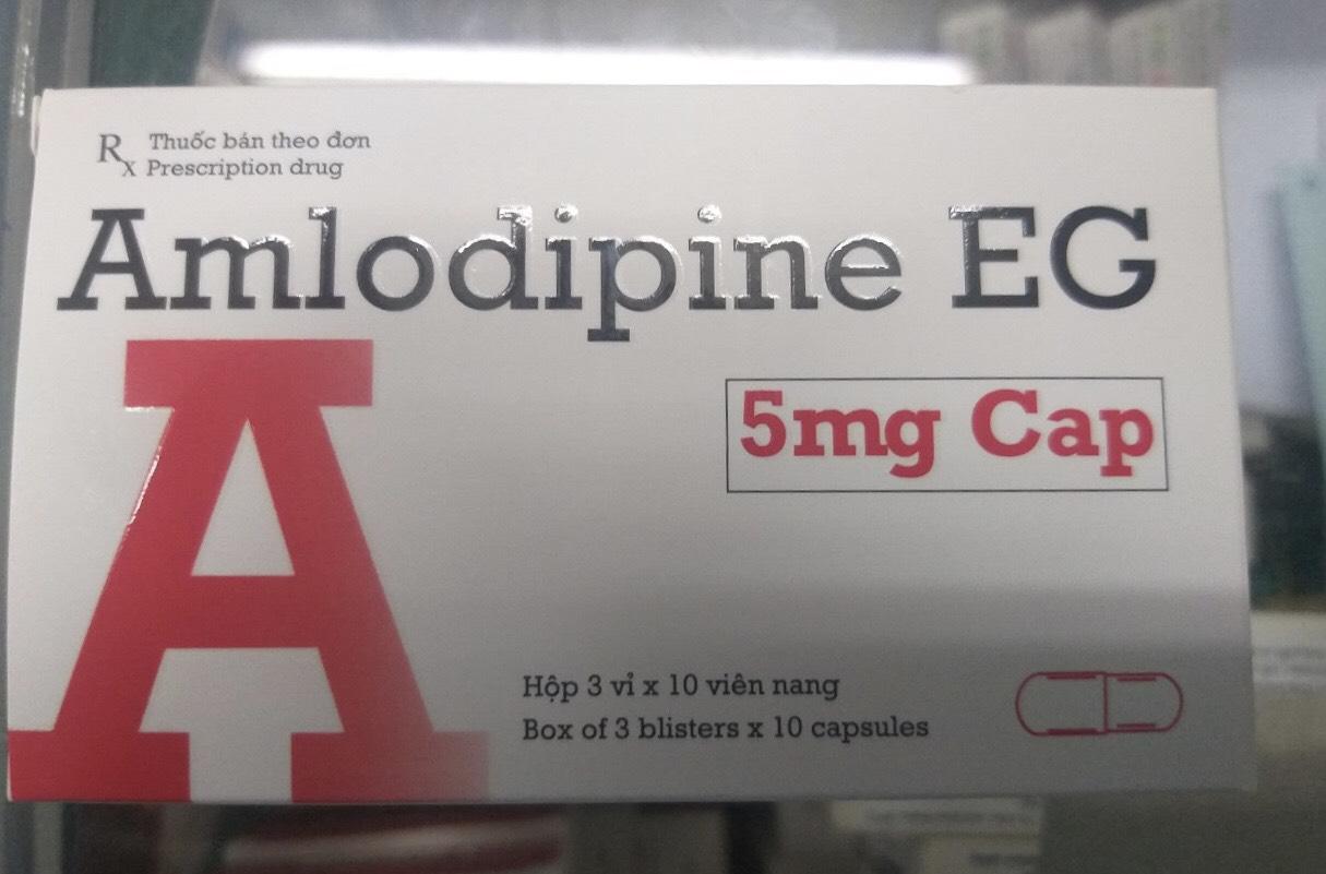 Amlodipine EG 5mg Capsules Pymepharco (H/30v)