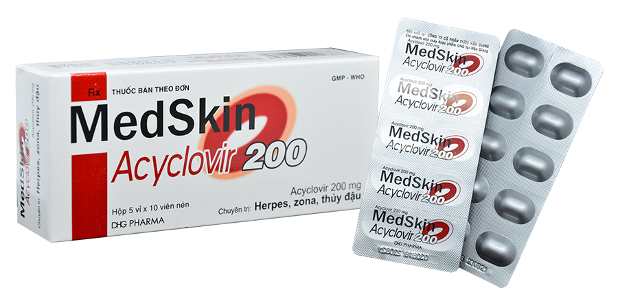 Medskin (Acyclovir) 200mg DHG Pharma (H/50v)
