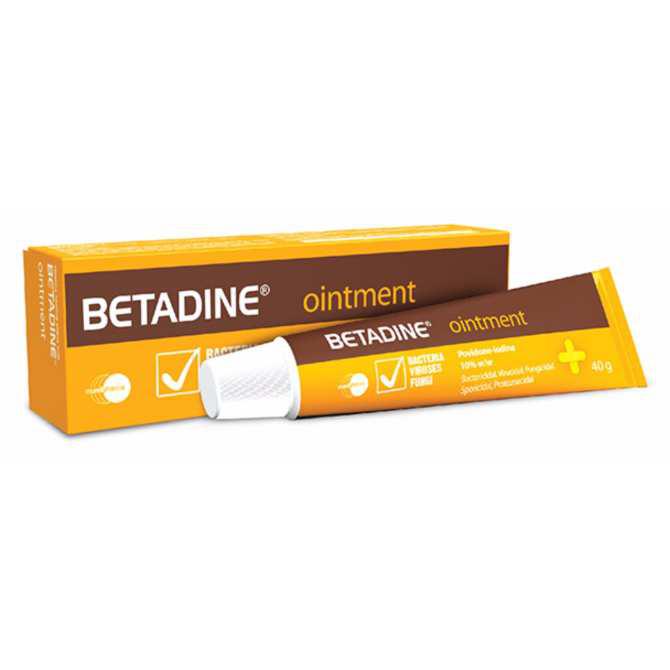 Betadine Ointment 10% (Povidon Iod) Mundipharma (T/40gr)