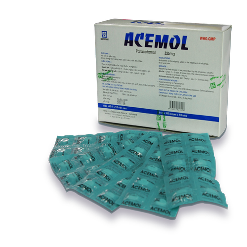 Acemol (Paracetamol) 325mg Nadyphar (H/400v)