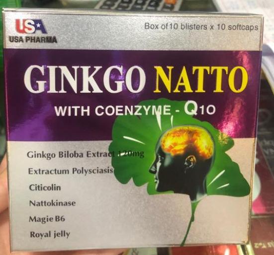 Ginkgo Natto 120mg Coenzym Q10 DPQT USA (H/100v) Tím