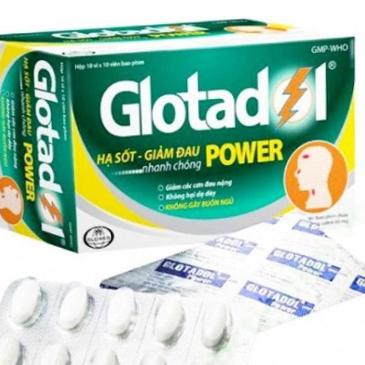 Glotadol Power (Paracetamol, Cafein) Glomed (H/100v)