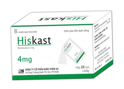 Hiskast (Montelukast) 4mg DP 3/2 (H/28g)