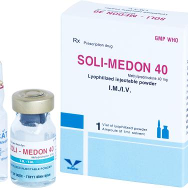 Soli-Medon 40 (Methylprednisolon) Bidiphar (H/1 ống)