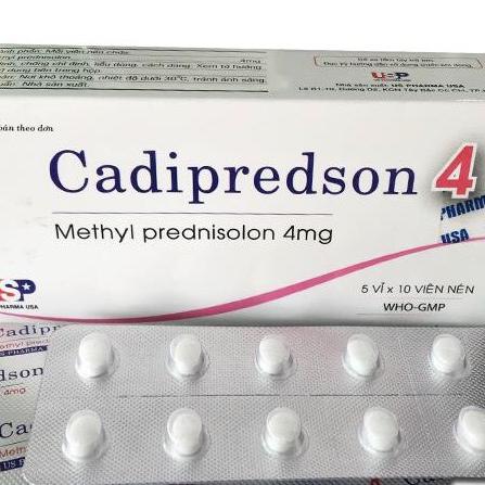 Cadipredson (Methyl prednisolon) 4mg US Pharma (H/50v)