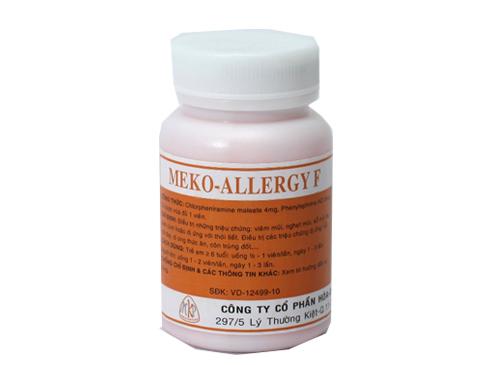 Meko-Alergy F (Chlorpheniramine Maleat, Phenylephrin HCl) Mekophar (C/100v)
