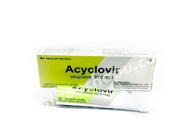 Acyclovir Cream Sinil (Lốc/10t/5gr)