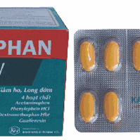 Kacephan New (Paracetamol, Dextromethorphan, Guaifenesin, Phenylephrin) Khapharco (H/100v)