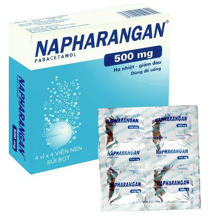 Napharangan 500 (Paracetamol) Nam Hà (H/16v)