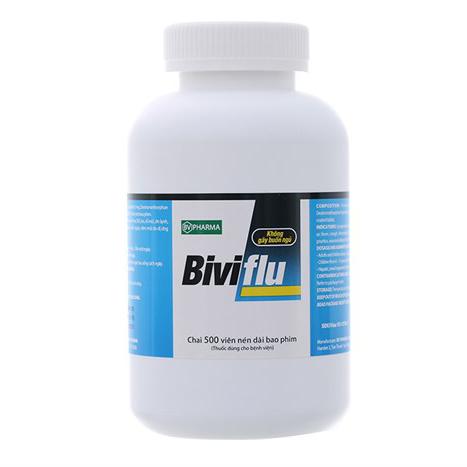 Biviflu (Paracetamol, Loratadin, Dextromethorphan Hydrobromid) BV Pharma (C/500v)