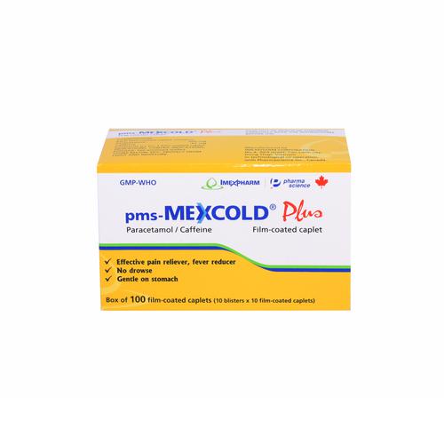 Mexcold Plus (Acetaminophen, Caffeine) Imexpharm (H/100v)