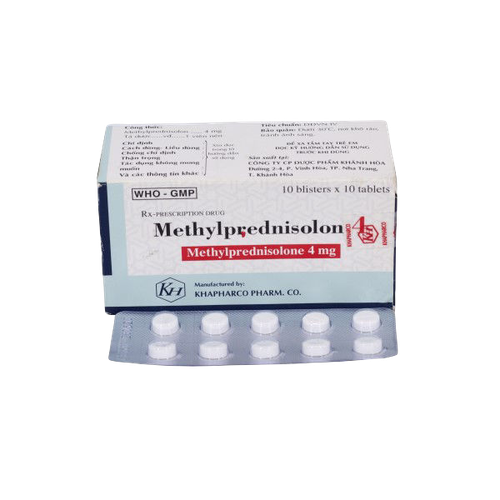 Methylprednisolone 16 Khapharco (H/100v) vỉ thường