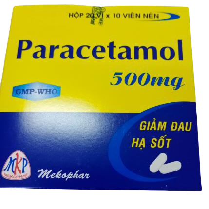 Paracetamol 500mg Viên Dài Mekophar (H/200v)