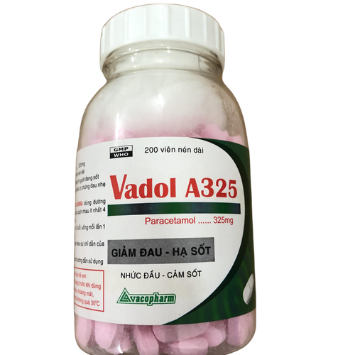 Vadol A325 (Paracetamol) Vacopharm (C/200v)