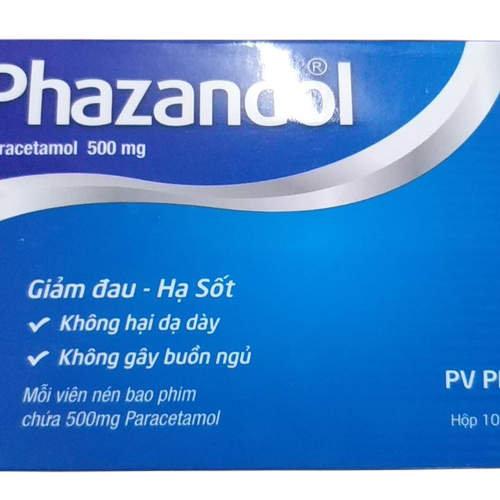 Phazandol (Paracetamol) 500mg Phúc Vinh (H/120v)