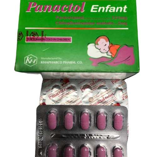 Panactol Enfant (Paracetamol, Clorpheniramin Maleat) Khapharco (H/100v)