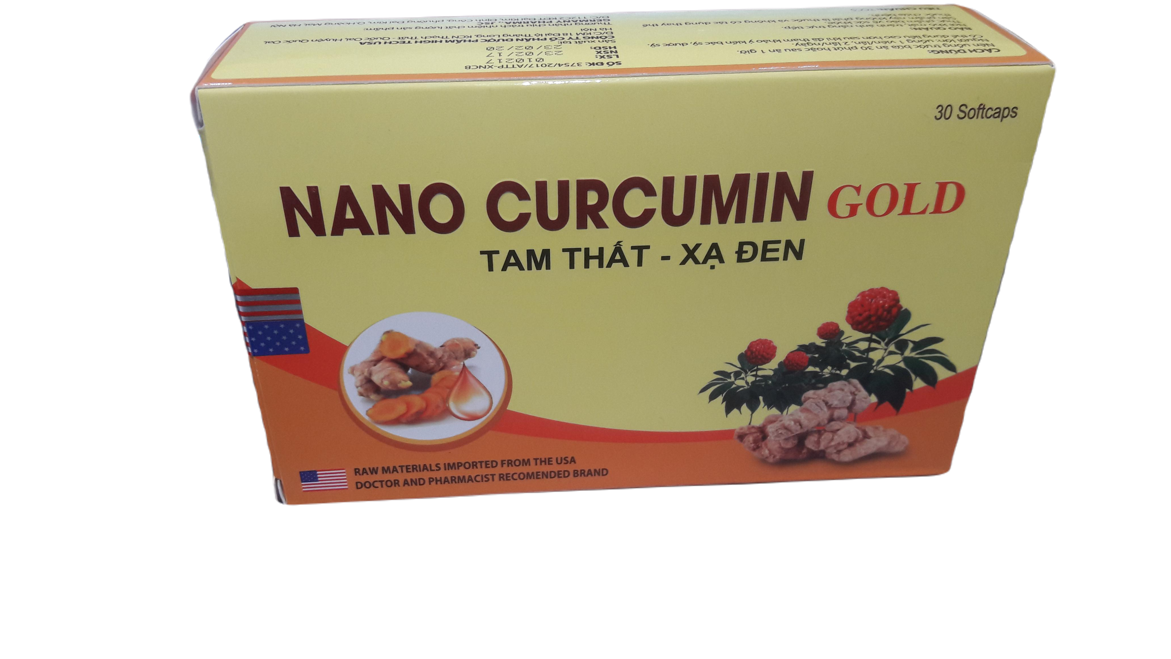 Nano Curcumin Tam Thất Xạ Đen Tech Pharma (H/30v)