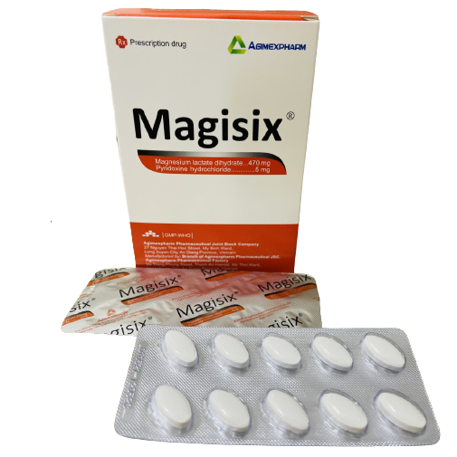 Magisix (Magnesi, Pyridoxin) Agimexpharm (H/100v)