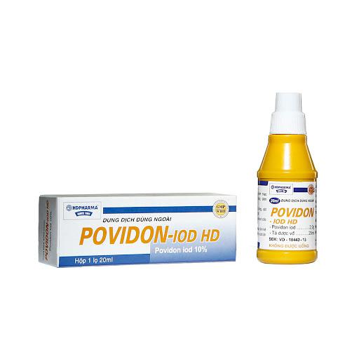 Povidone 10% 20ml HD Pharma (Lốc/10Chai/20ml)