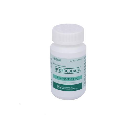 Hydrocolacyl (Prednisolon) 5mg Xanh Khapharco (C/500v)