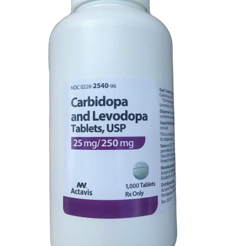 Carbidopa/levodopa 25mg/250mg Actavis (Lọ /1000 V)