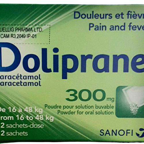 DOLIPRANE 300MG (paracetamol) SANOFI (Hộp 12 Gói)