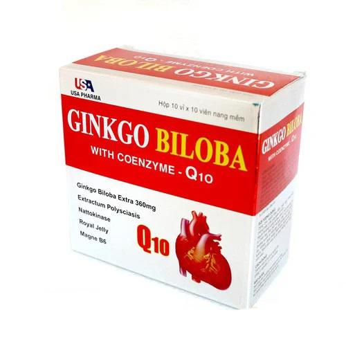 Ginkgo Biloba 360mg With Coenzym Q10 USA (H/100v) (Đỏ)