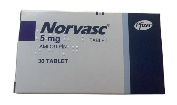 Norvasc 5mg (Amlodipine) Pfizer (H/30v) TNK