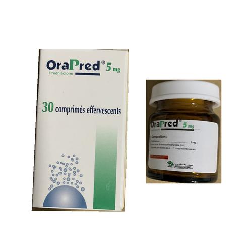 Orapred 5mg (Prednisolone) Promopharm Morocco (Chai/30V)