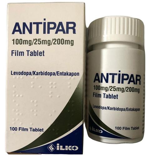 ANTIPAR 100mg/25mg/200mg (Levodopa, Carbidopa, Entacapon) ILKO Turkey (H/Lo/100v) 