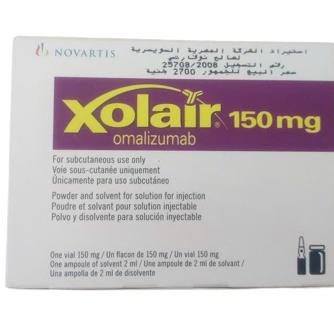 Xolair 150mg (Omalizumab) Novartis Egypt (H/1 Lo + 1 ong) 