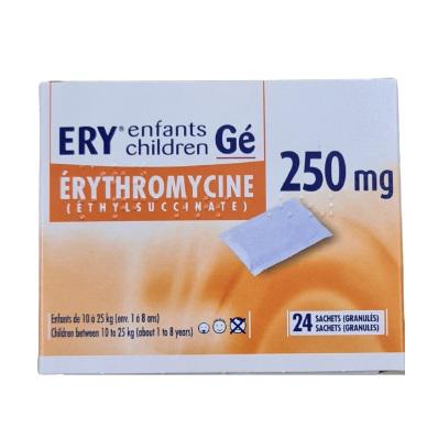 Ery 250mg (Erythromycin) Bouchara Recordati France (H/24g)