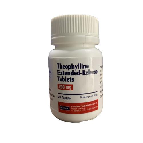 Theophylline Extended Release 200mg Pharmacy Lab (Chai/200v)