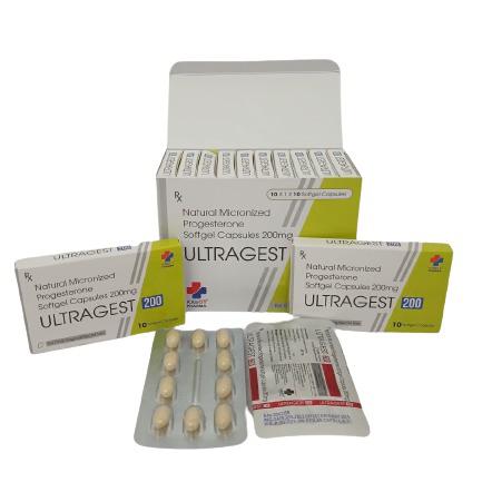 Ultragest 200mg (Progesteron) KAbOT Pharma IP (H/100V) 