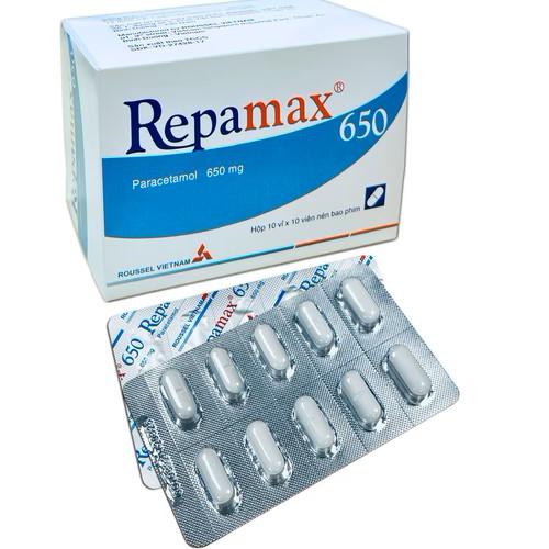 Repamax (Paracetamol) 650mg Roussel (H/100v)