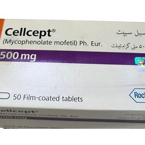 CellCept 500mg (Mikofenolat Mofetil) Roche Pakistan (H/50v)