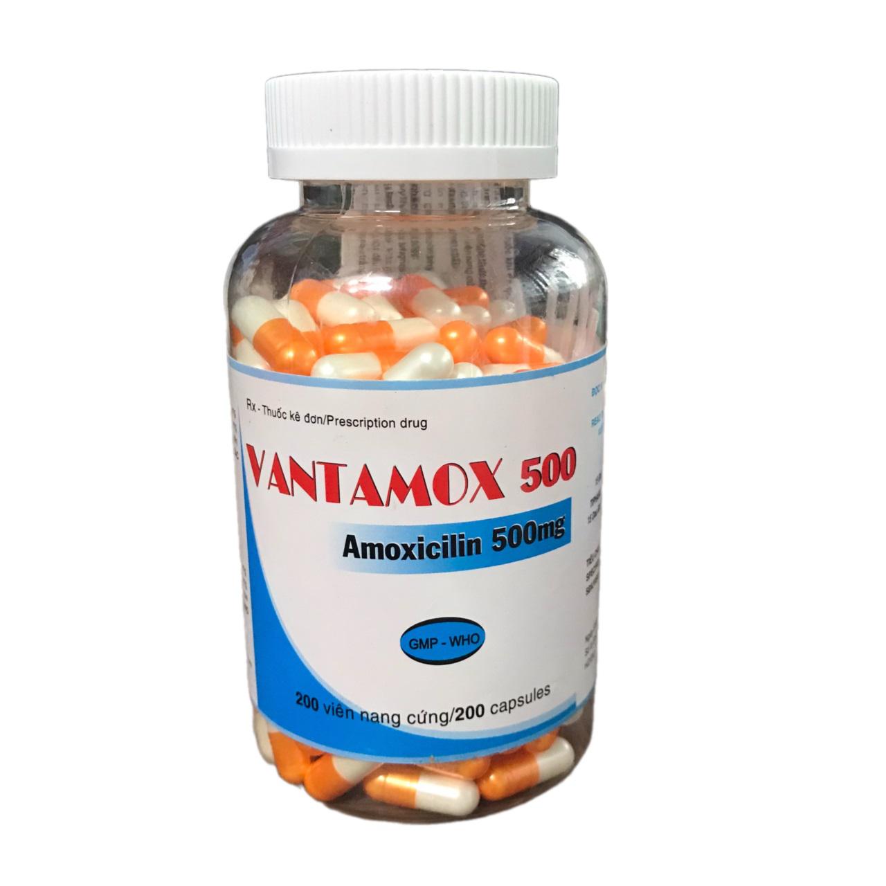 Vantamox 500 (Amoxicilin) Tipharco (Chai/200v)