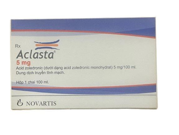 Aclasta 5mg/100ml (Zoledronic Acid) Novartis (Lọ/100ml) CTY