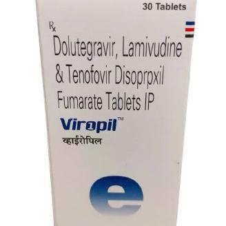 Viropil (Dolutegravir,Lamivudine,Tenofovir Disoproxil Fumarate) Emcure IP (H/30 V) 