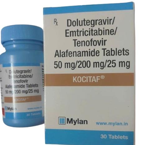 Kocitaf 50mg/200mg/25mg (Dolutegravir, Emtriciabine, Tenofovir Alafenamide) Mylan IP (H/30V) 